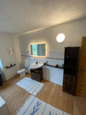 Küche/Küchenzeile in der Unterkunft Helles, gemütliches Haus mit Moselblick