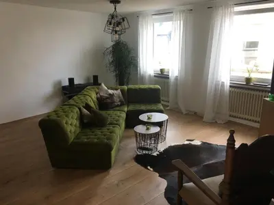 Ein Sitzbereich in der Unterkunft Ferienwohnung Backes