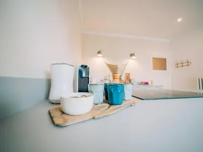 Küche/Küchenzeile in der Unterkunft Gut Försterlay - Exklusive Boutique Apartments im historischen Winzerhaus direkt an der Mosel