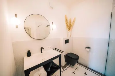 Ein Badezimmer in der Unterkunft Gut Försterlay - Exklusive Boutique Apartments im historischen Winzerhaus direkt an der Mosel