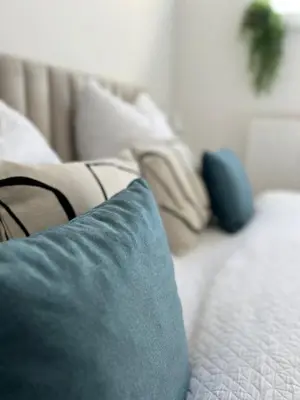 Ein Bett oder Betten in einem Zimmer der Unterkunft Wanderlust Petrisberg - Studio 53