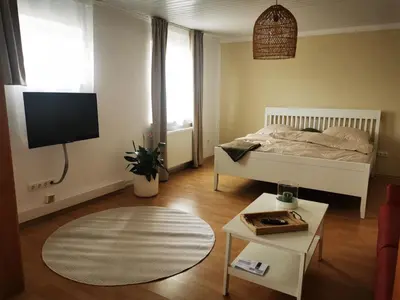 TV/Unterhaltungsangebot in der Unterkunft Ferienwohnung Landblick