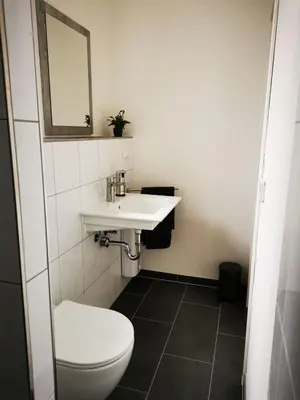 Ein Badezimmer in der Unterkunft Ferienwohnung Landblick