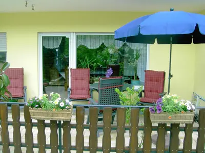 Ein Garten an der Unterkunft Ferienwohnung Hilger