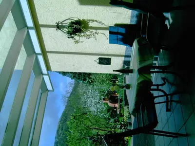 Ein Garten an der Unterkunft Ferienwohnung Hilger