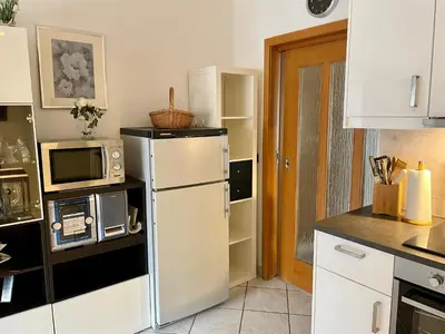 Küche/Küchenzeile in der Unterkunft Ferienwohnung Hilger