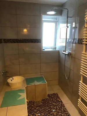 Ein Badezimmer in der Unterkunft Sinan's Bio Tourismus Farm Appartement