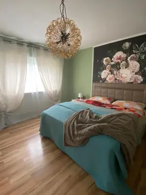 Ein Bett oder Betten in einem Zimmer der Unterkunft Sinan's Bio Tourismus Farm Appartement