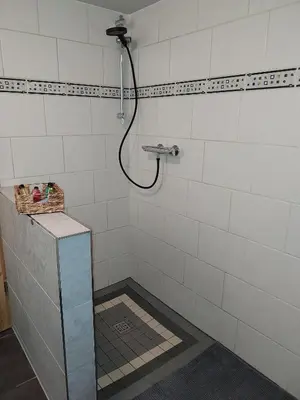Ein Badezimmer in der Unterkunft Ferienwohnung Zum Jehöschnis