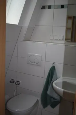 Ein Badezimmer in der Unterkunft Weingut Goeres
