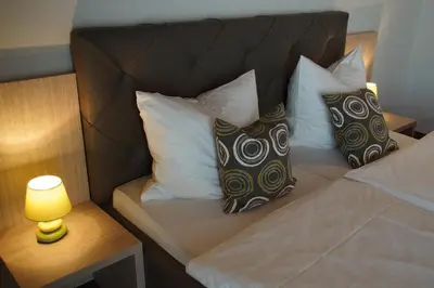 Ein Bett oder Betten in einem Zimmer der Unterkunft Gasthaus Wollscheid