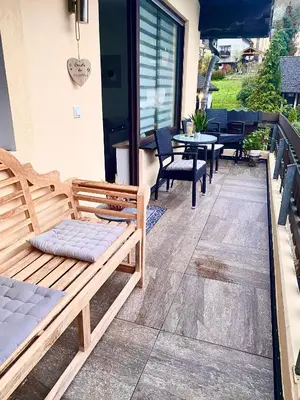 Ein Balkon oder eine Terrasse in der Unterkunft Ferienwohnung Laura