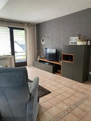 Ein Sitzbereich in der Unterkunft Ferienwohnung Laura