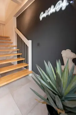 Grundriss der Unterkunft LOFT19 Neu Design Luxus Maisonette Balkon für 2 Personen
