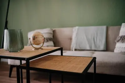 Ein Sitzbereich in der Unterkunft SOONWALD Studio mit Terrasse & Whirlpool
