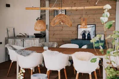 Küche/Küchenzeile in der Unterkunft SOONWALD Studio mit Terrasse & Whirlpool