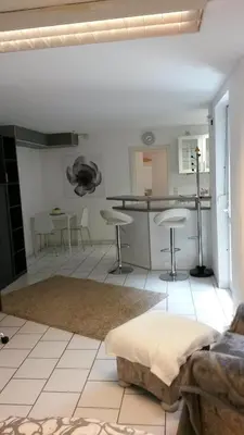 Küche/Küchenzeile in der Unterkunft Ferienwohnung Bella