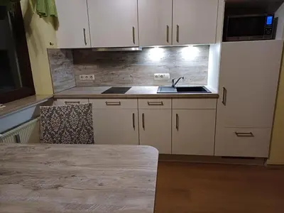 Küche/Küchenzeile in der Unterkunft Ferienwohnung Lastro