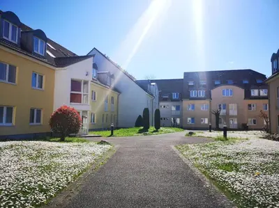 Das Gebäude in dem sich die Ferienwohnung befindet