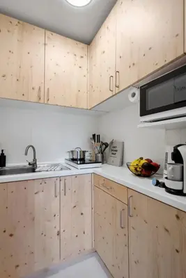 Küche/Küchenzeile in der Unterkunft Gemütliches & Modernes Apartment
