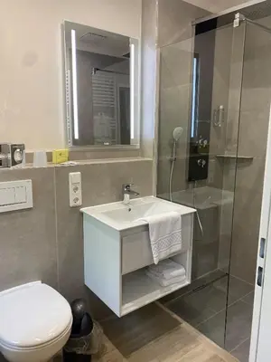 Ein Badezimmer in der Unterkunft Hotel Bären