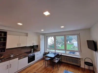 Küche/Küchenzeile in der Unterkunft Ferienwohnung Zum Moselfischer