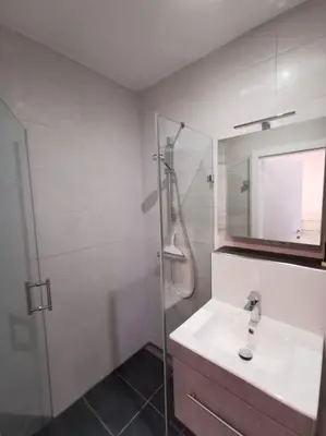 Ein Badezimmer in der Unterkunft Ferienwohnung Zum Moselfischer