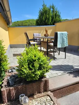 Ein Patio oder anderer Außenbereich in der Unterkunft Ferienwohnung Anna
