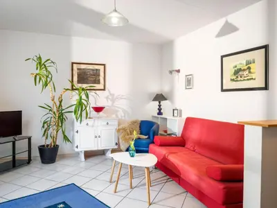 Ein Sitzbereich in der Unterkunft Apartment Kiefernweg by Interhome