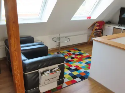 Ein Sitzbereich in der Unterkunft Wohlfühlen in Bad Ems