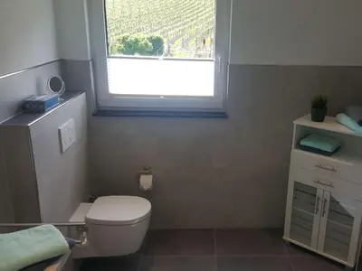 Ein Badezimmer in der Unterkunft Ferienwohnung am Weingarten