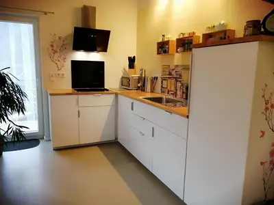 Küche/Küchenzeile in der Unterkunft KyllHof Angelsen