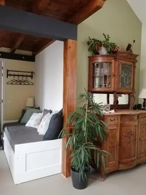 Ein Sitzbereich in der Unterkunft KyllHof Angelsen