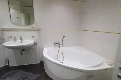 Ein Badezimmer in der Unterkunft Ferienwohnung zentrale Lage
