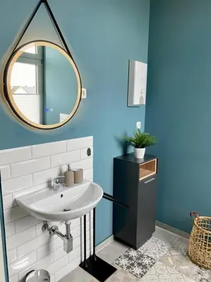 Ein Badezimmer in der Unterkunft Ferienwohnung Castellino