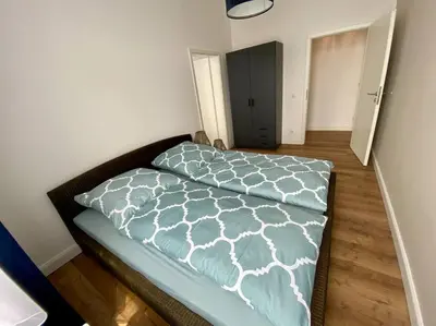 Ein Bett oder Betten in einem Zimmer der Unterkunft Ferienwohnung Castellino