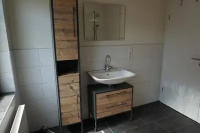 Ein Badezimmer in der Unterkunft Ferienwohnung Familie Kirsten