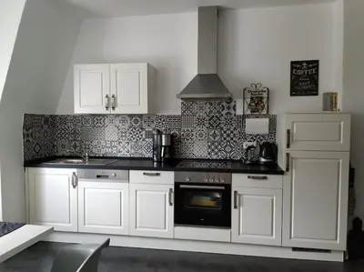 Küche/Küchenzeile in der Unterkunft Ferienwohnung Waldblick