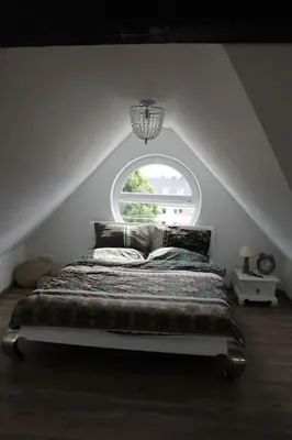 Ein Bett oder Betten in einem Zimmer der Unterkunft Ferienwohnung Luna