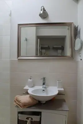 Ein Badezimmer in der Unterkunft Ferienwohnung Luna