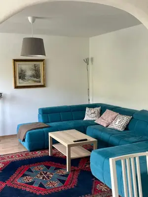 Ein Sitzbereich in der Unterkunft Ferienwohnung FM Moselle