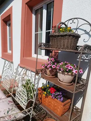 Ein Balkon oder eine Terrasse in der Unterkunft Romantisches Ferienhaus in Moselnähe