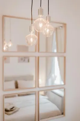 Ein Bett oder Betten in einem Zimmer der Unterkunft LLR Design Apartment - Sienna Beige im Zentrum von Koblenz