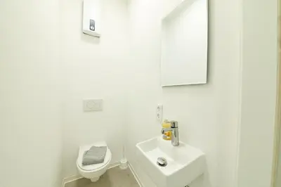 Ein Badezimmer in der Unterkunft Ferienhaus Bärenbrunnen