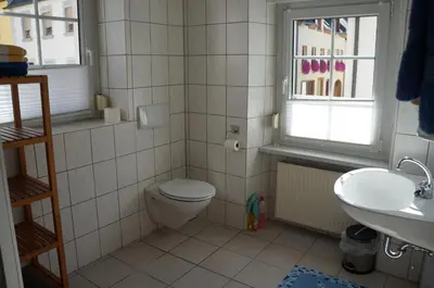 Ein Badezimmer in der Unterkunft Gästehaus Sehl