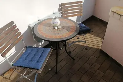 Ein Sitzbereich in der Unterkunft Fachwerk-Romantik 2 an der Mosel
