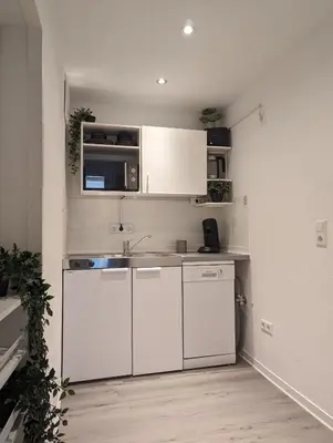Küche/Küchenzeile in der Unterkunft Ferienwohnung an der historischen Stadtmauer
