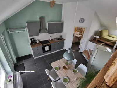 Küche/Küchenzeile in der Unterkunft Ferienwohnung Dörrebach im Soonwald bei Bingen