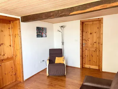 Ein Sitzbereich in der Unterkunft Ferienhaus Beller Gehaichnis