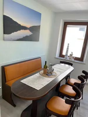 Ein Sitzbereich in der Unterkunft Ferienhaus Ankerpunkt